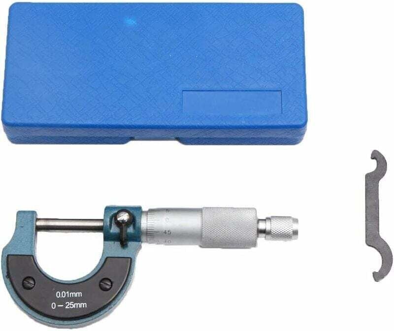 Externer Mikrometer, metrisch, hochpräzises Messwerkzeug für Metallurgie, Maschinenbau und Automobilmechanik, Mikrometer...