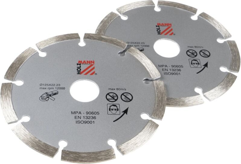 Thumbnail - Set mit 2 Diamantscheiben 125 mm Holzmann ws125dts