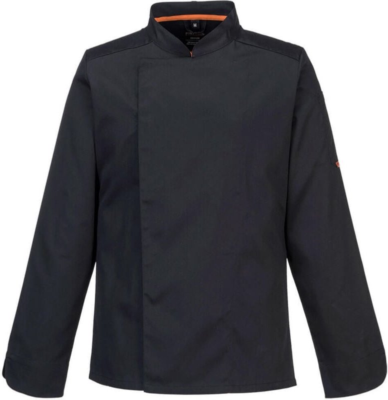 Kochjacke ML Stretch Mesh Air Pro Schwarz 3XL