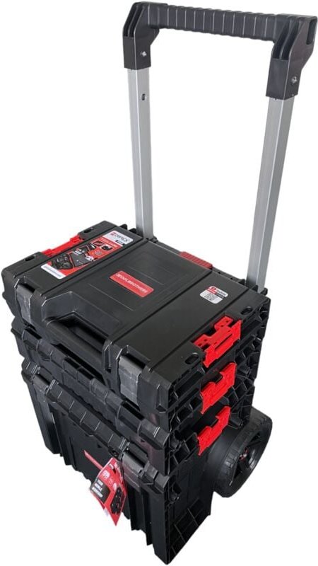 Pro Set 7 2.0 Plus Werkzeugwagen Set + pro Toolcase + pro Box 130 2.0 + pro Cart 2.0 Plus 410 x 400 x 610 mm - Qbrick Sy...