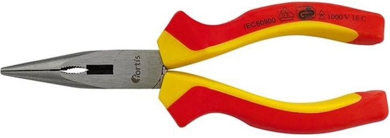Fortis Storchschnabelzange vde gerade 200 mm , Mehrkomponenten-Griff