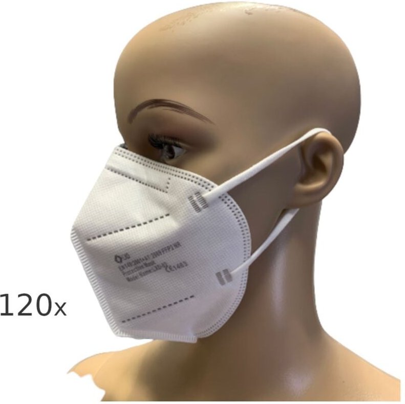120x FFP2 Mundschutz weiß Feinstaubmaske