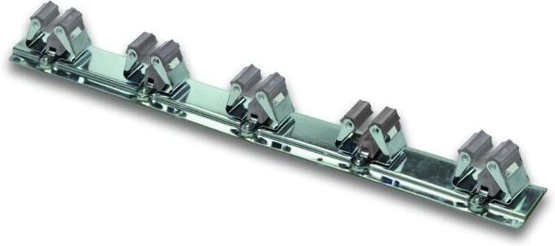 Buri - Wandhalterung Gartengeräte 5 Klemmhaltern Wandbefestigung Aufbewahrung Werkzeuge