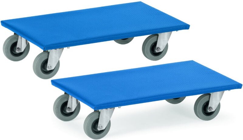 Fetra Möbelroller 2er-Set Vollgummi 300kg Tragkraft
