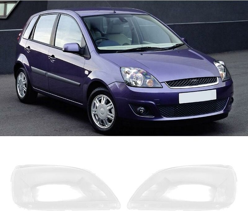 Woosien - Für Fiesta 2005 2006 2007 2008 Linke Scheinwerfer Shell Lampe Schatten Transparente Objektiv Abdeckung Scheinw...