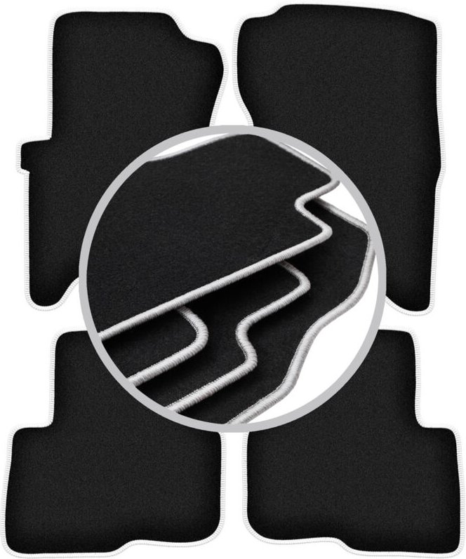 CARLUX-SILVER Autofußmatten für: Land Rover Discovery III SUV (2004-2011)