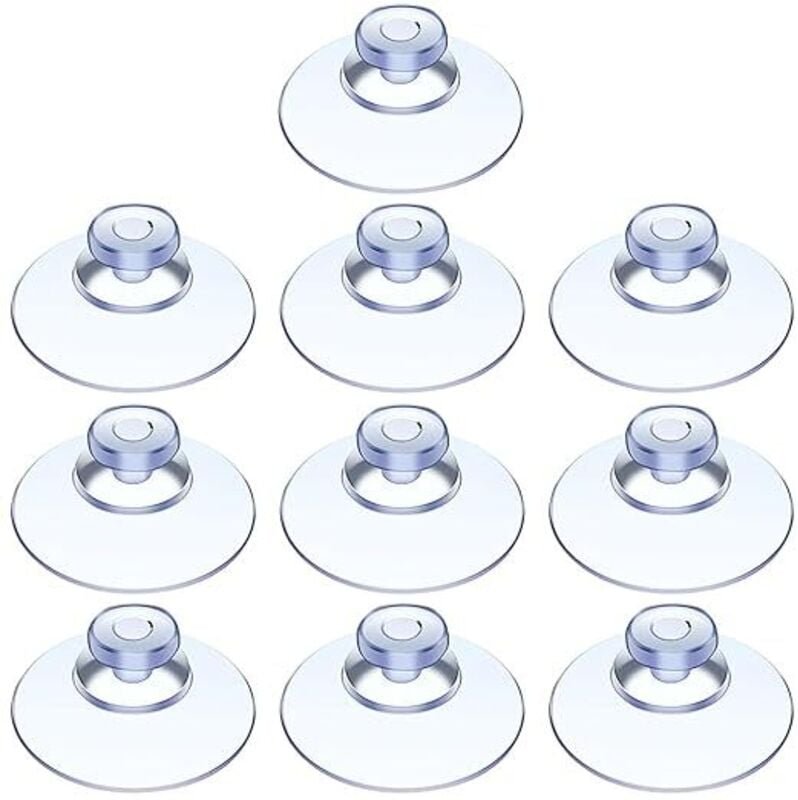 Lntyq - 10 Stück Saugnapf, Glastisch-Saugnapf, Mini-Saugnapf, transparente Saugnäpfe, kleine Saugnäpfe, für verschiedene...