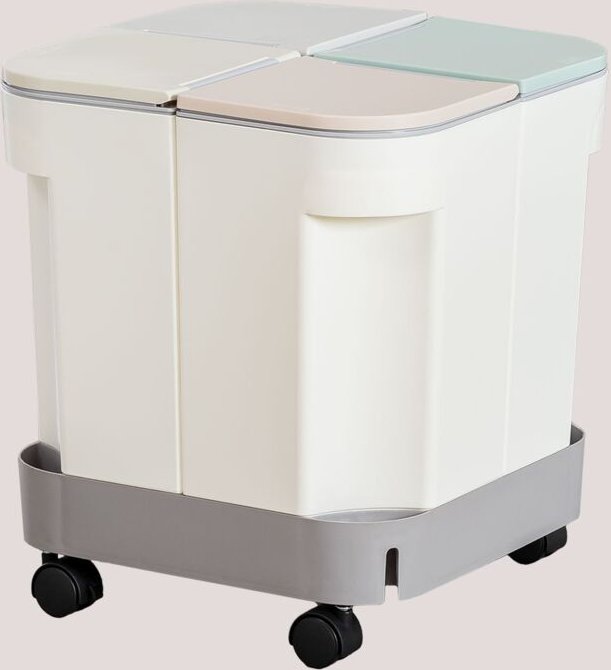 Sklum - Deivin Recycling-Mülleimer Weiss