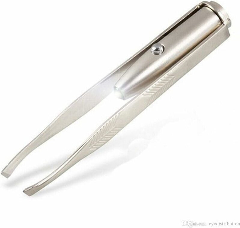 Professionelle Augenbrauenpinzette mit hochpräzisem LED-Licht aus EdelstahlProfessionelle Augenbrauenpinzette mit hochpr...