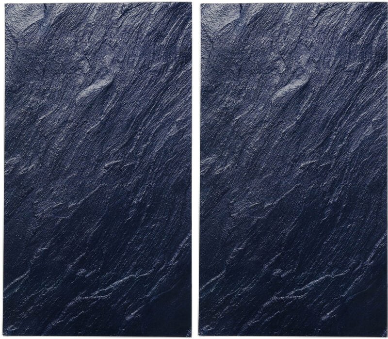 Excellent Houseware - Herdabdeckplatten, 2 Stück, 52 x 30 cm, Glas