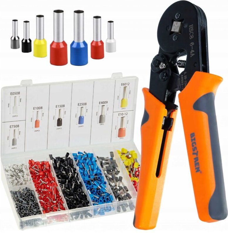 Crimpzange für 0,25-10mm2 Aderendhülsen Bigstreen 22717