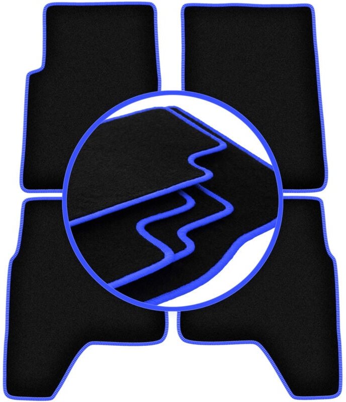 CARLUX-BLUE Autofußmatten für: Hyundai Galloper Offroad (1991-2003)