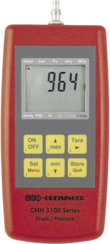 GMH3161-12 Druck-Messgerät Luftdruck, Nicht aggressive Gase, Korrosive Gase 0 - 1.3 bar - Greisinger