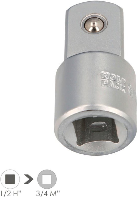 Reduzieradapter 1/2' Innengewinde auf 3/4' Außengewinde