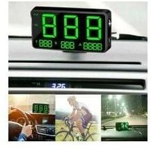 Digitaler GPS-Tachometer für Auto und Motorrad, Head-Up-Display, MPH-Überdrehzahlalarm (105 x 16 x 60 mm)
