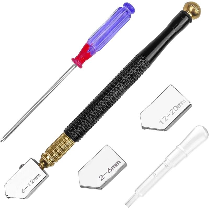 Professioneller Diamant-Glasschneider, Metalllegierung, manueller Glasschärfer für dickes Glas, Fensterschneidwerkzeuge,...