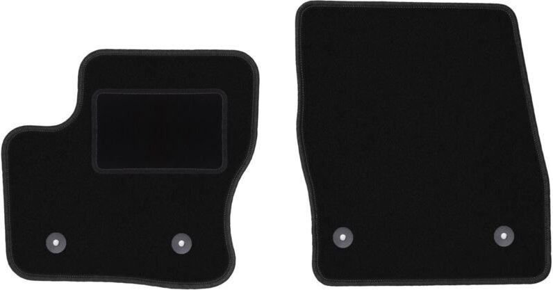 Schwarze Velours-Fußmatten für: Ford Transit Connect FL Van (2017-)