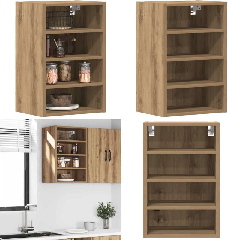 Hängeschrank Artisan-Eiche 40x29,5x60 cm Holzwerkstoff - Vidaxl