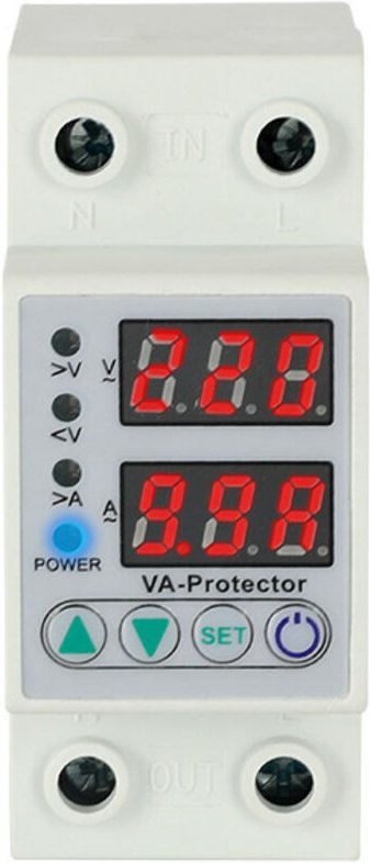 Linghhang - Einstellbare 63A Schiene Überspannung und Unterspannung Schutz Relais Überstromschutz Home led Anzeige