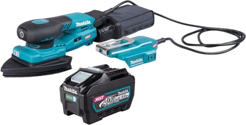 Makita BO 006 CGT1 Akku Deltaschleifer 40 V max. 100 x 150 mm 3,0 mm Hub Brushless + 1x Akku 5,0 Ah - ohne Ladegerät