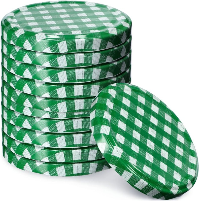 Kadax - 10x Glasdeckel Fi 82 Kappen für Gläser Deckel Konserven