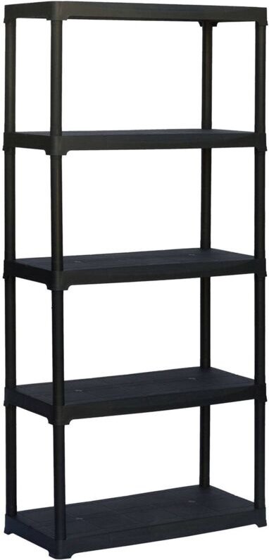 Mehrzweckregal mit 3 Regalboden aus Polypropylen, Mehrzweckregale für Innen oder Außenbereich, 100% Made in Italy, cm 80...