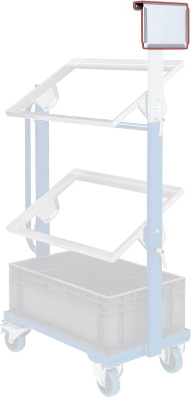 Kongamek Dokumentenhalter in DIN A5, quer als Zubehör für Eurokistenwagen