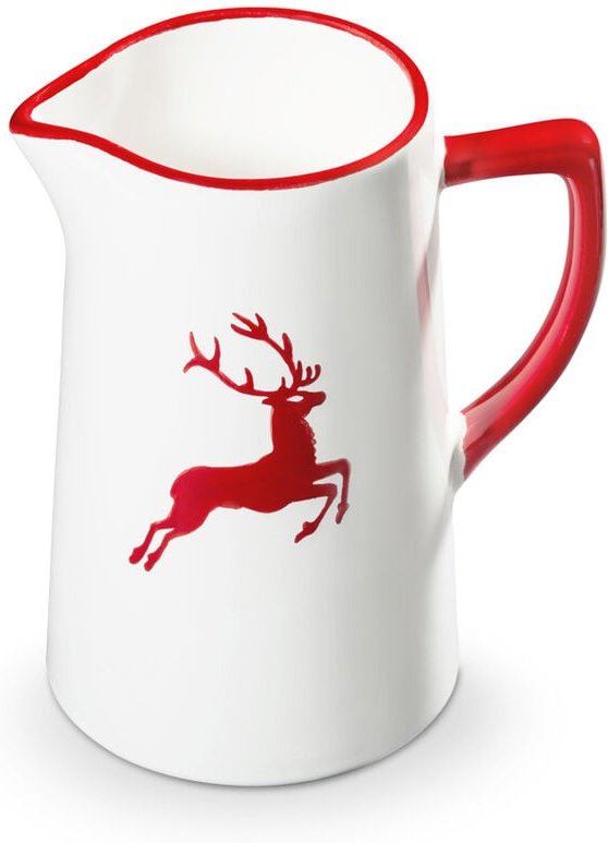 Gmundner Keramik - Rubinroter Hirsch, Wasserkrug (0,7L)