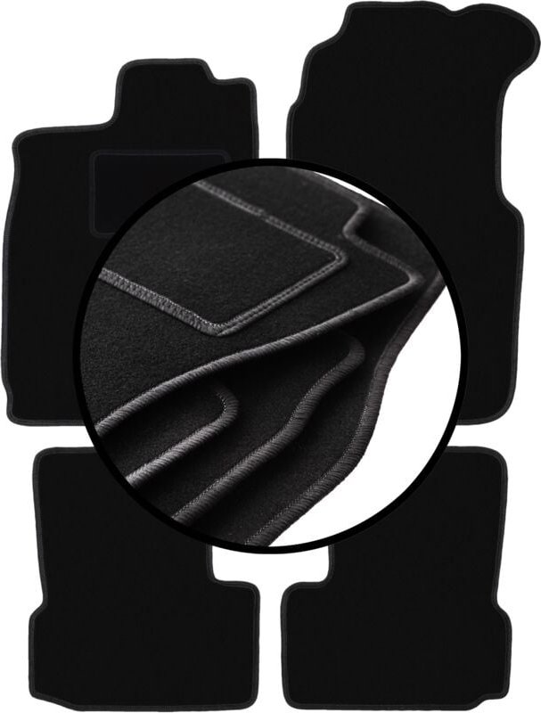 Kompletter Satz Veloursmatten für: Saab 900 II Cabrio (1994-1995)