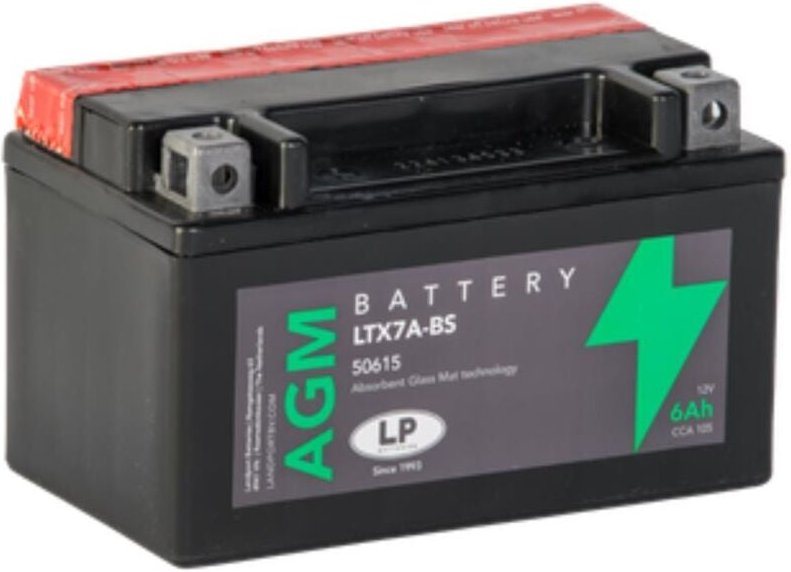 Fulbat - Batterie agm 12V 6Ah für Motorrad Startbatterie ma LTX7A-BS