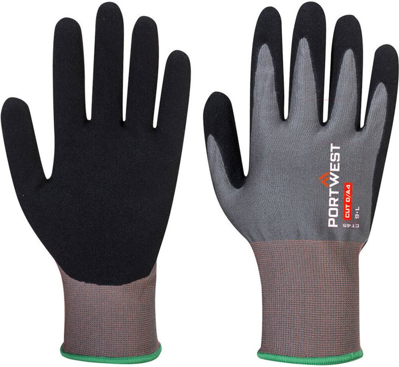 Gant CT gegen Schnittverletzungen D Schaum Nitril D18 Grau/Schwarz XS - Größe 6