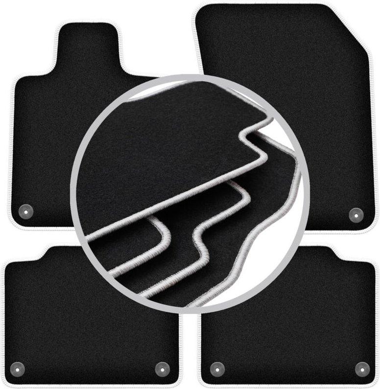 CARLUX-SILVER Autofußmatten für: Volvo S90 II Limousine (2016-)