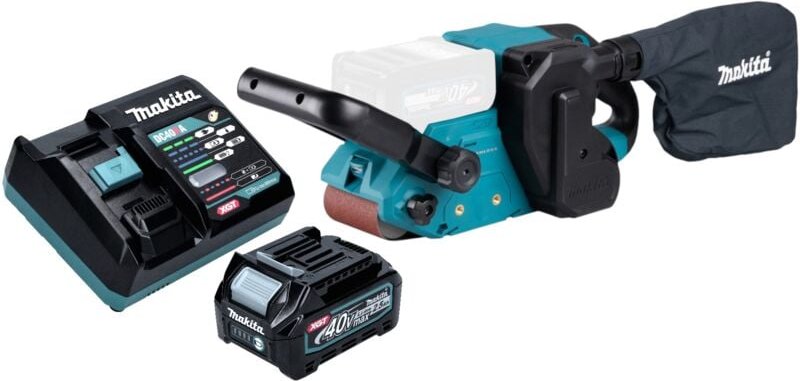 Makita BS 001 GD101 Akku Bandschleifer 40 V max. 76 x 533 mm Brushless + 1x Akku 2,5 Ah + Ladegerät