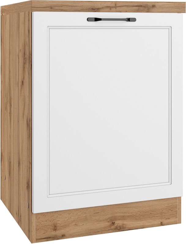 Lomadox - Unterschrank 60 cm, weiß und Eiche, MONTERREY-03