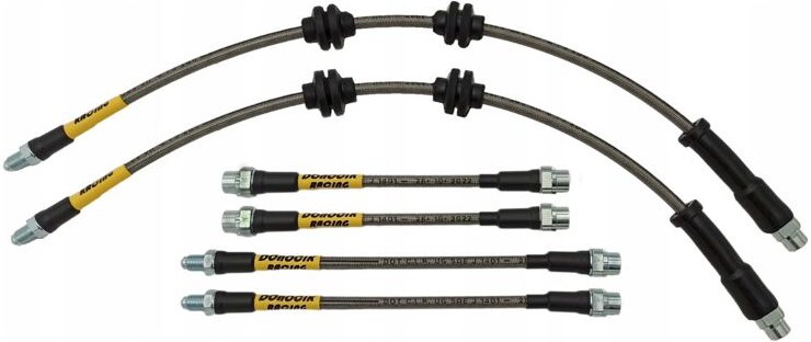 Flexible Teflon-Bremsschläuche mit Stahlgeflecht BMW E87 E81