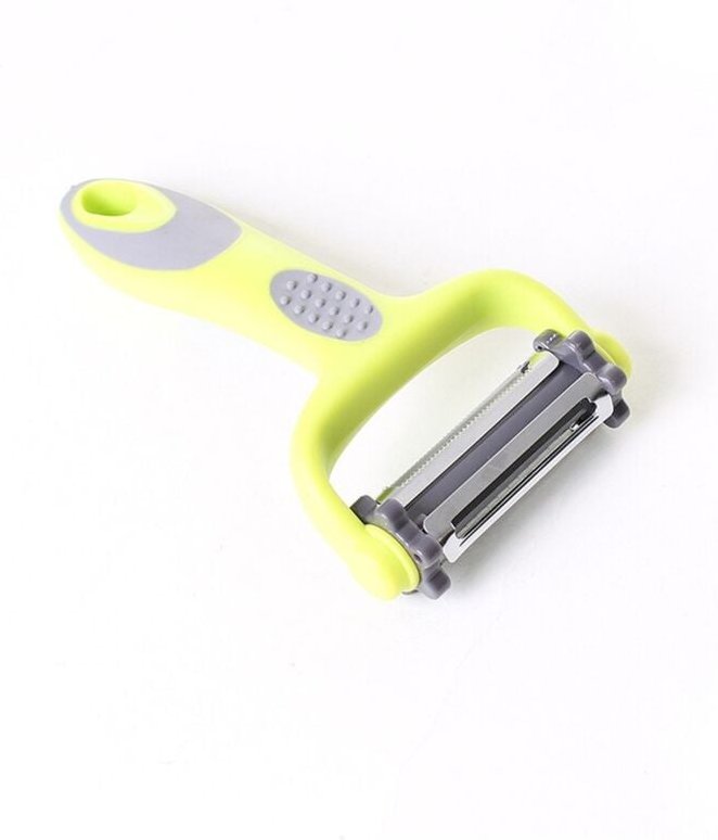 Wirtschaftsmesser mit 3 rotierenden Klingen und rutschfestem Griff