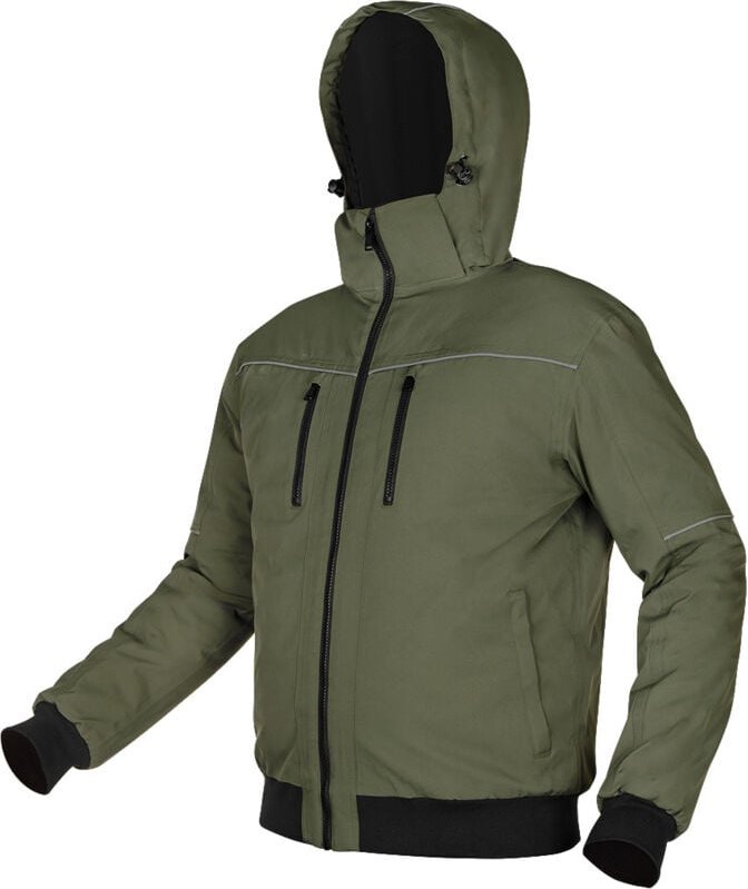 OUTDOOR Isolierte Kapuzenjacke, grün, Größe XXL