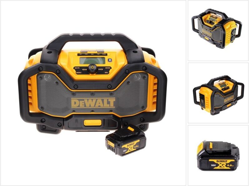DeWalt DCR 027 N Akku Radio DAB+ 10,8-18,0 V + 1x Akku 4,0 Ah - ohne Ladegerät