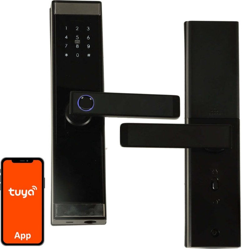 Fingerabdruckcode kombinations turgriffkarte schwarz