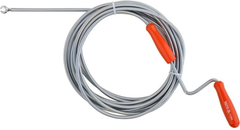 Rohrspirale Rohrreinigungsspirale Abflussreinigung Spirale Rohrreinigungswelle 1,5-10m +5m x 6mm YT-25003 - Yato