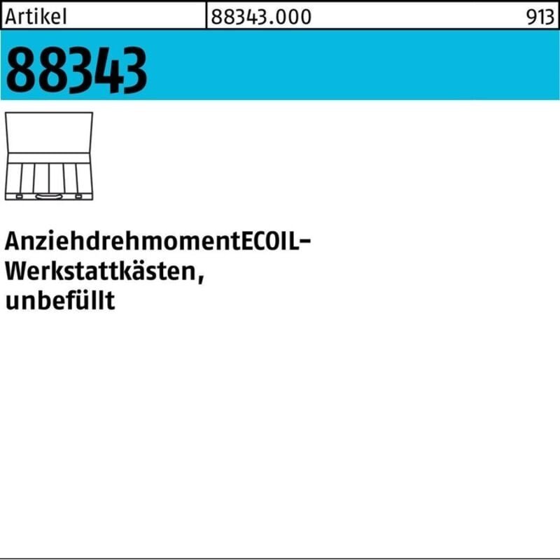 Werkstattkasten R 88343 W-Kasten leer Stahl 1 Stück AMECOIL