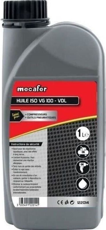 Ler für Kompressor + Druckluftwerkzeuge 1 Liter - Mecafer