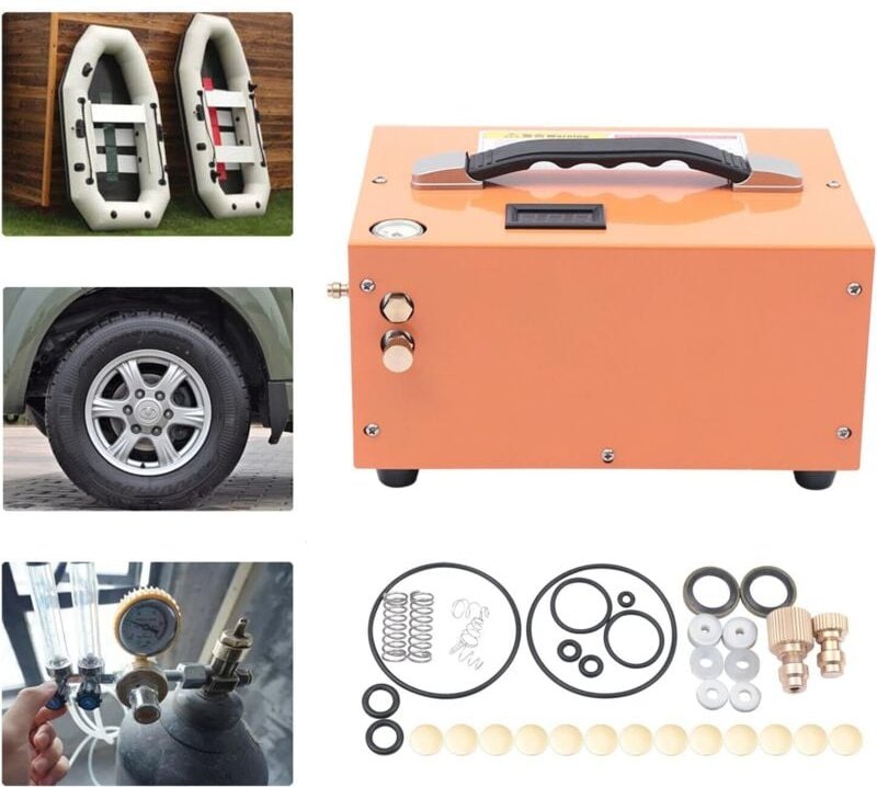 Senderpick - 4500 psi PCP-Luftkompressor, hochkomprimierte Luftpumpe 12-V-Kompressor 30 MPa/300 bar Luftpumpe Kompressor...