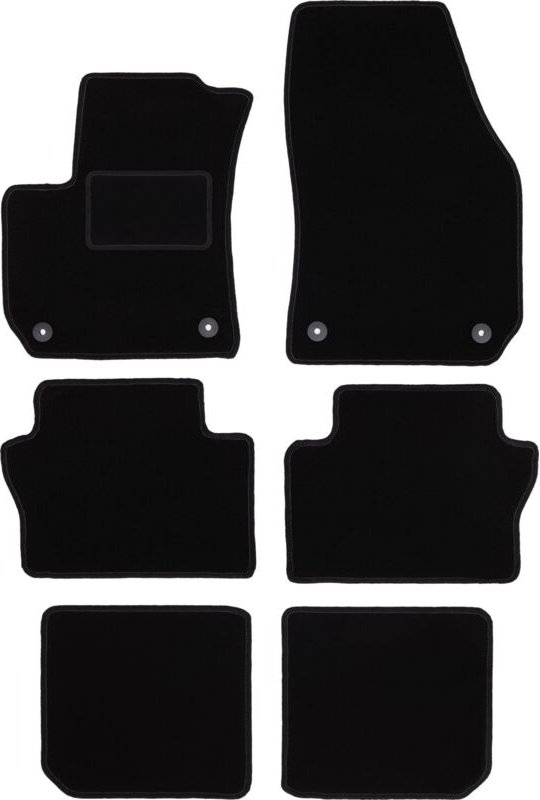 Thumbnail - Schwarze Veloursmatten für: Opel Zafira B Minivan (2005-2014)