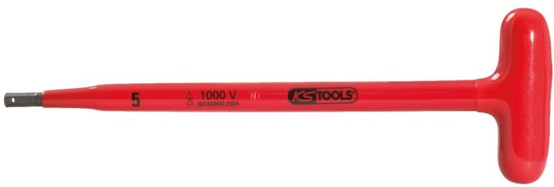 Ks Tools T-Griff-Innensechskant-Stiftschlüssel mit Schutzisolierung, 8x160 mm