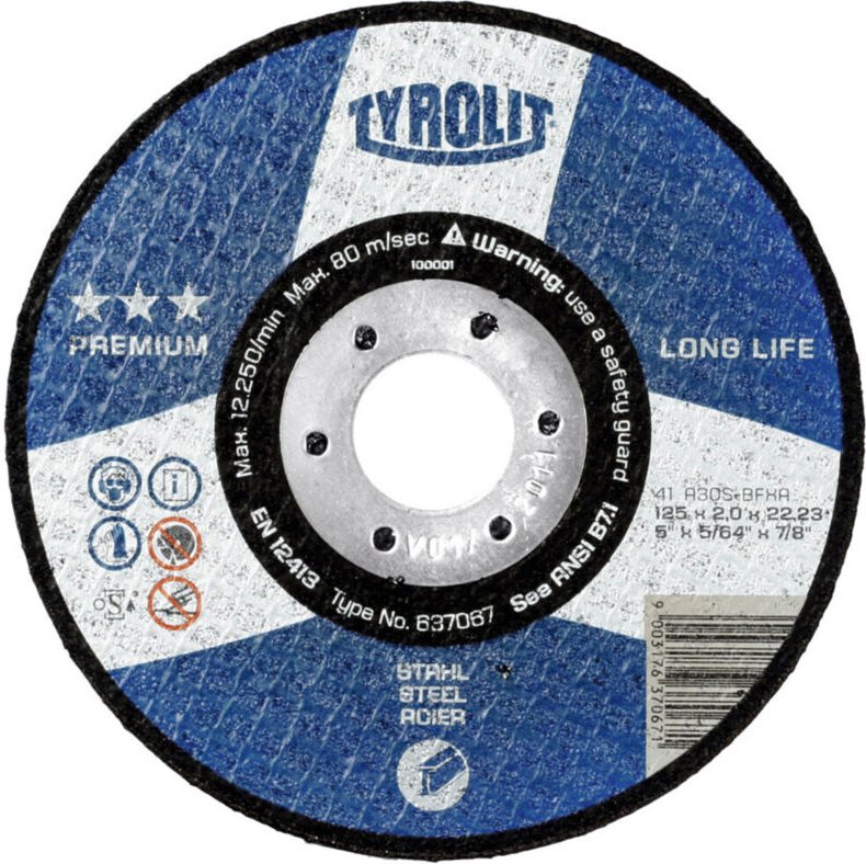 TYROLIT Trennscheibe PREMIUM, Scheiben-Ø: 115 mm, 563250 115