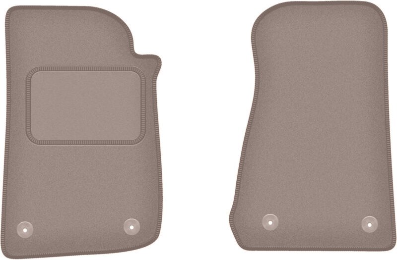 Beige Vordermatten für: Jeep Wrangler IV Rubicon Offroad (2017-)