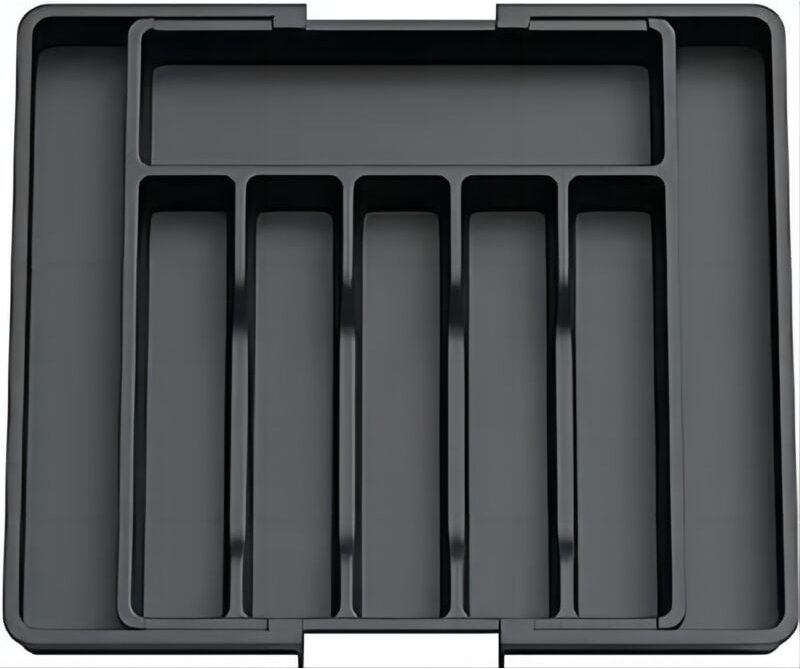 Besteckkasten, erweiterbarer Utensilienkasten für Schubladen, verstellbarer Schubladen-Organizer für die Küche, kompakte...