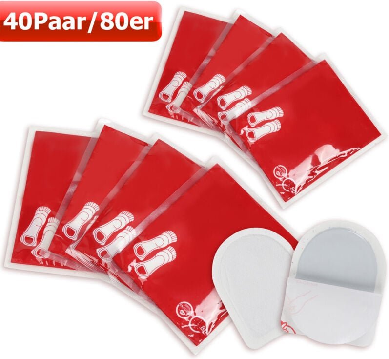SWANEW 40 Paar Fußwärmer Zehenwärmer Füße Thermopads Sohlenwärmer Schuhwärmer Wärmesohle bis zu 8 Stunden Thermopads 100...