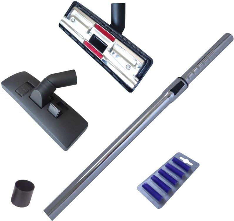 Hossi's Wholesale - 4-teiliges Staubsaugerdüsen-Set inkl. Staubsaugerrohr & Staubsaugerduft kompatibel für Kärcher 6.904...